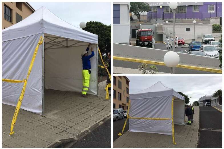 Imagen de la carpa exterior (Foto TA)